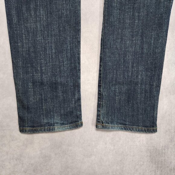 Lucky Brand 221 Jeans Mens 32x30 Straight Denim Stretch Casual Pants Dark Wash - Picture 13 of 16